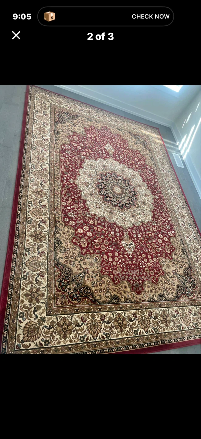 TTT Collection Red and Cream Carpet