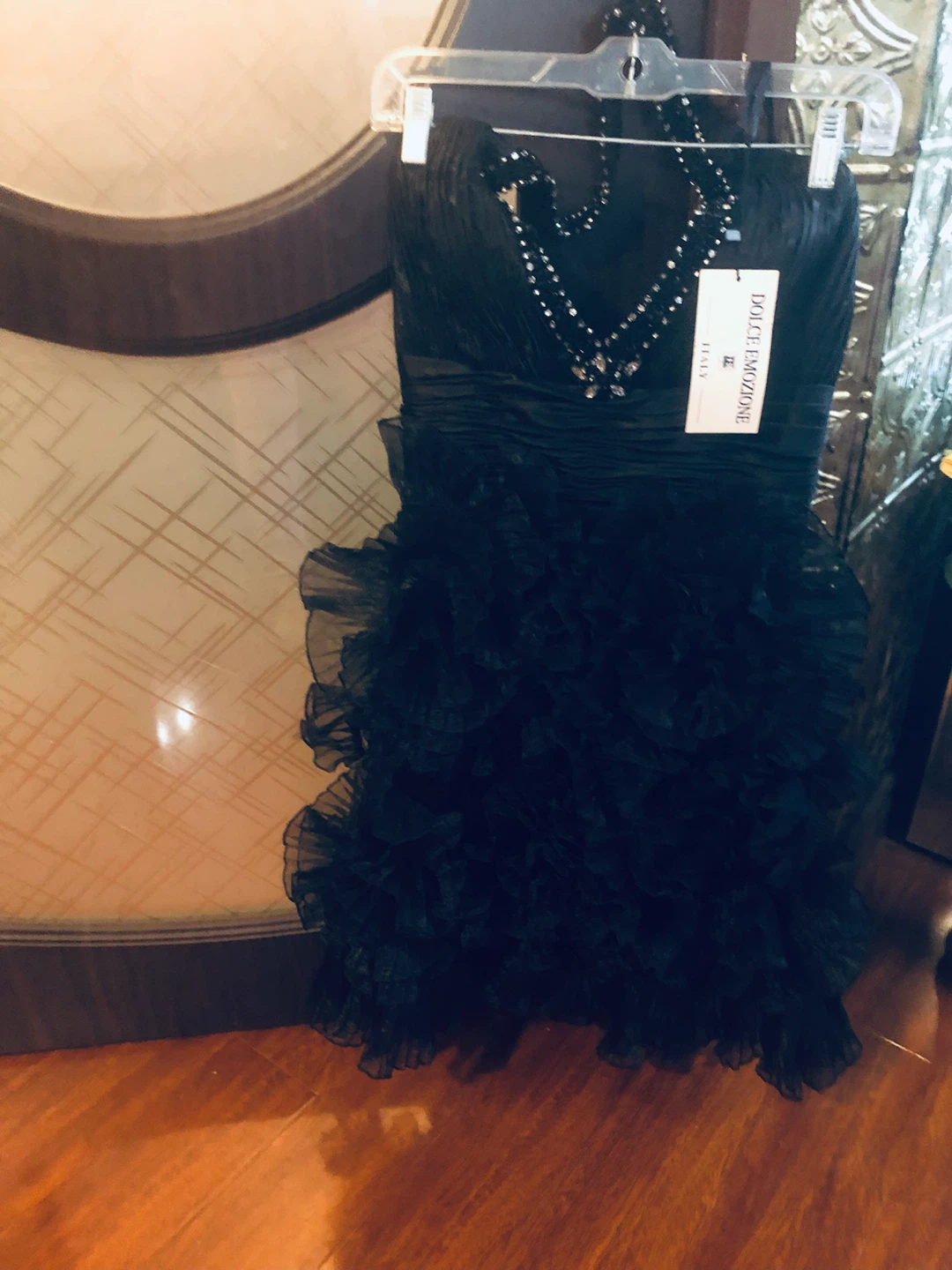 Dolce Emozione Black Party designed Dress 44 Italy