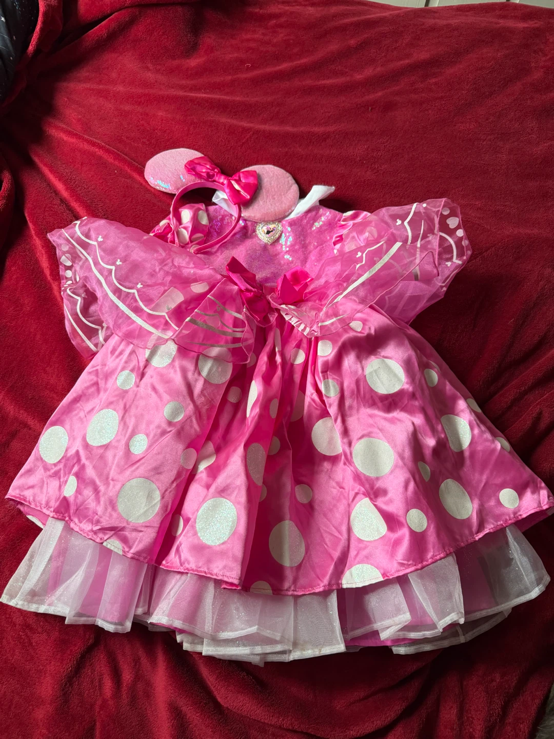 Disney Minnie Mouse Costume XS 3-4 - photo 2