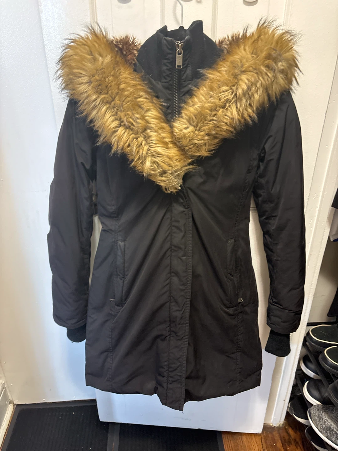 Babaton Black Winter Coat – Size XS - photo 3