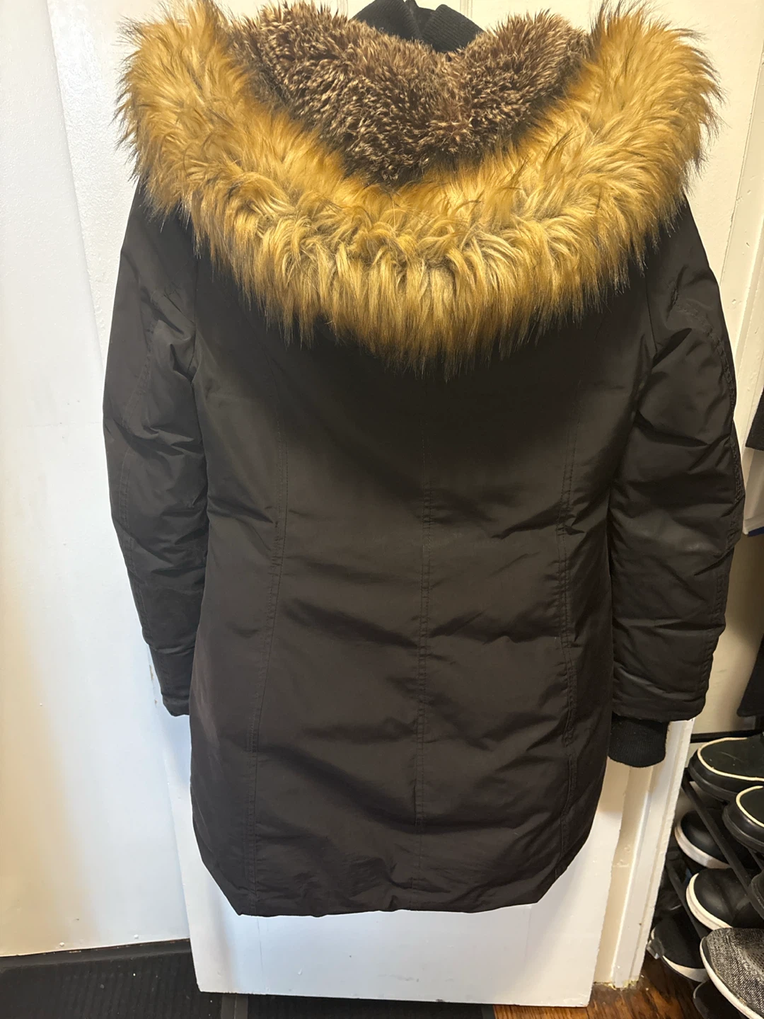 Babaton Black Winter Coat – Size XS - photo 4
