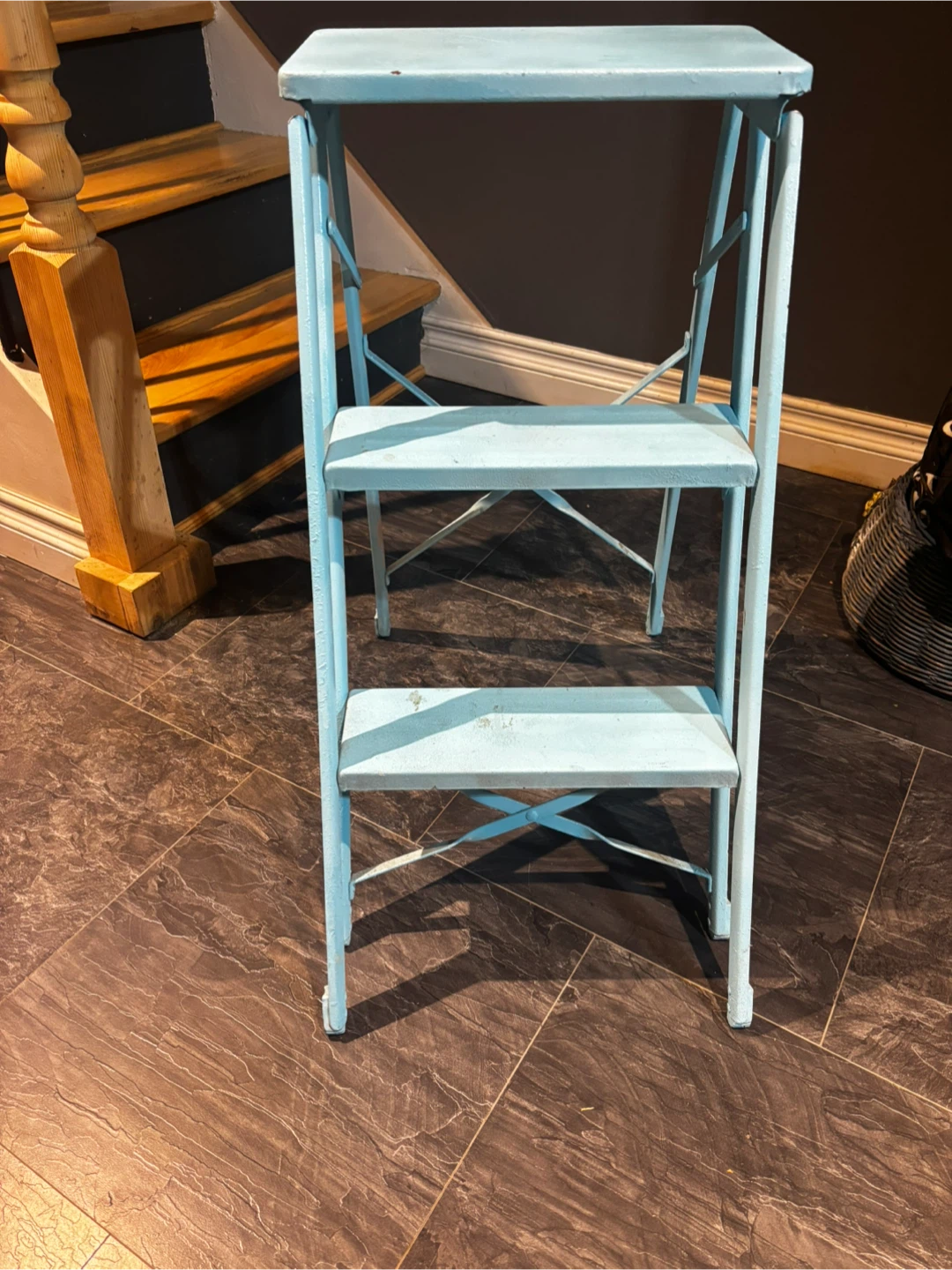 Light Blue Folding Step Stool - photo 3