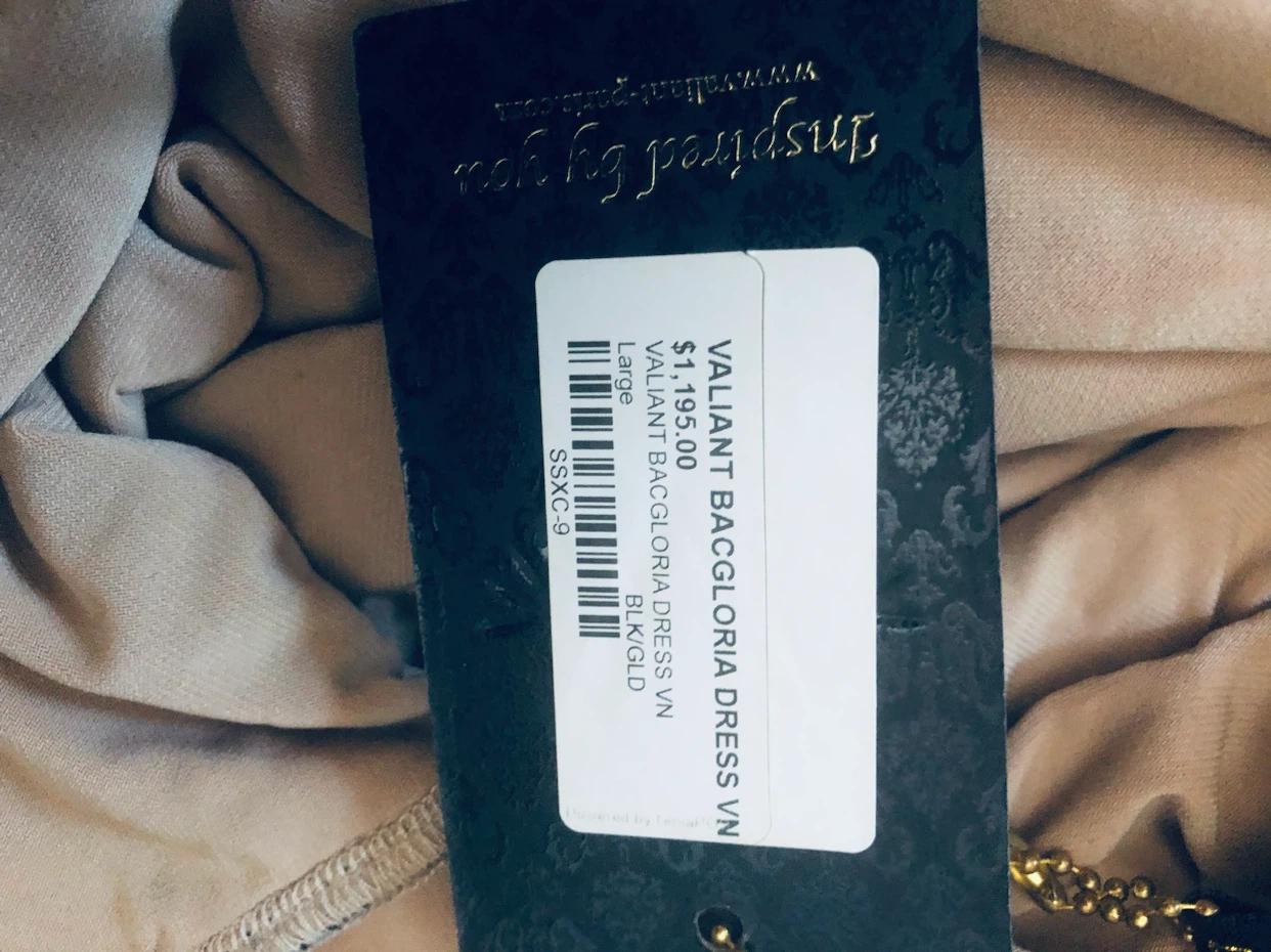 Valiant Paris Bacgloria Dress Black/Gold - photo 5