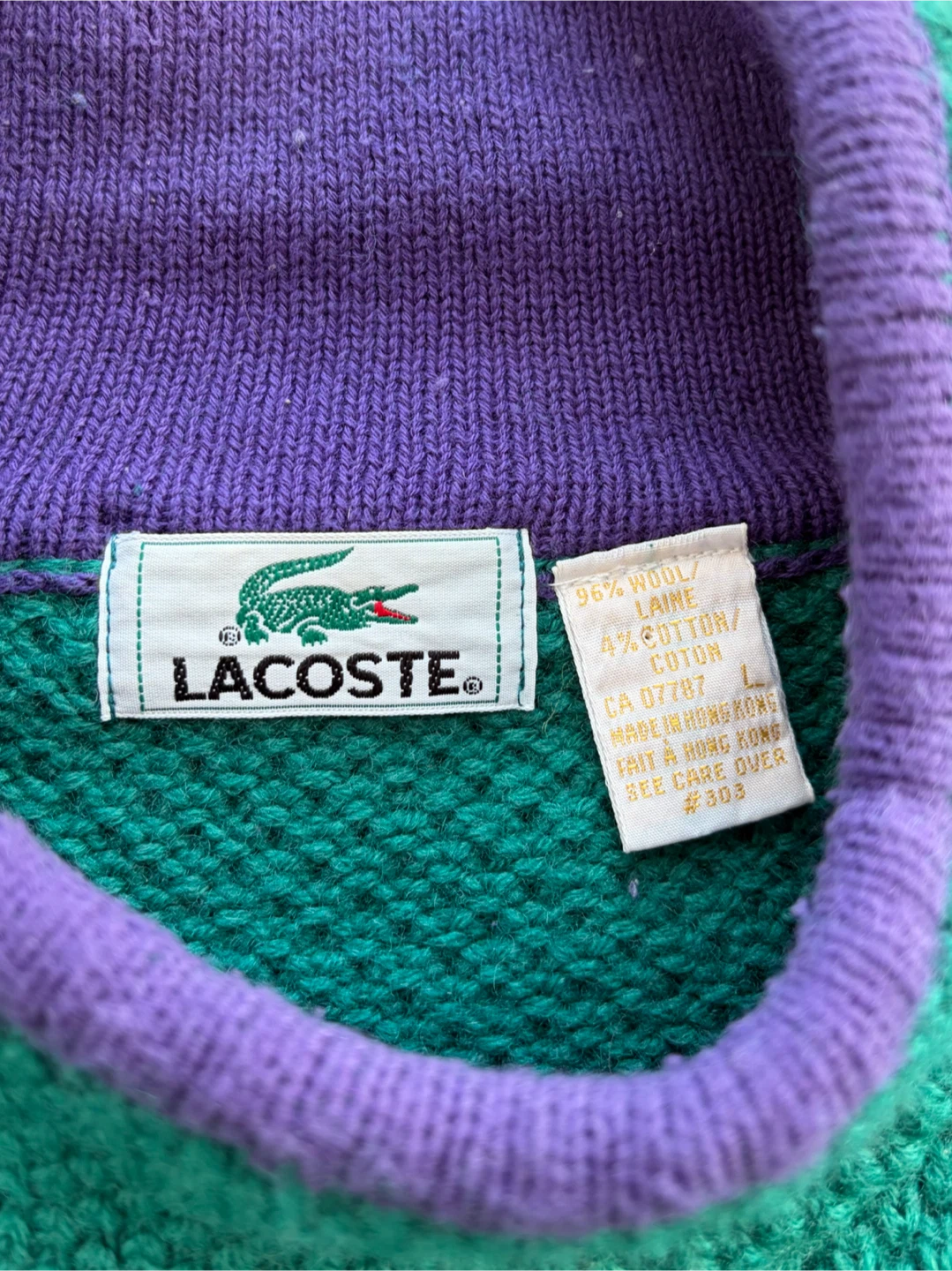 Vintage Lacoste wool sweater - photo 3