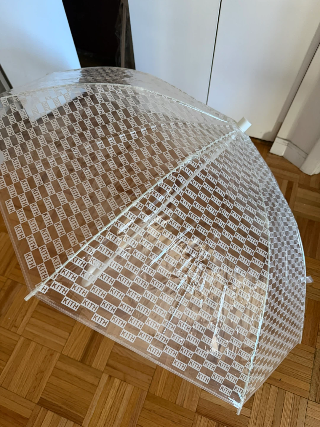 Kith Logo Print Clear Umbrella