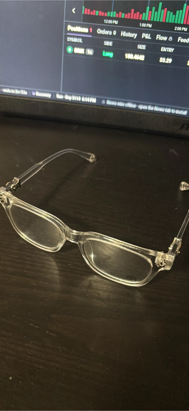 Chrome Hearts Transparent Glasses - photo 2