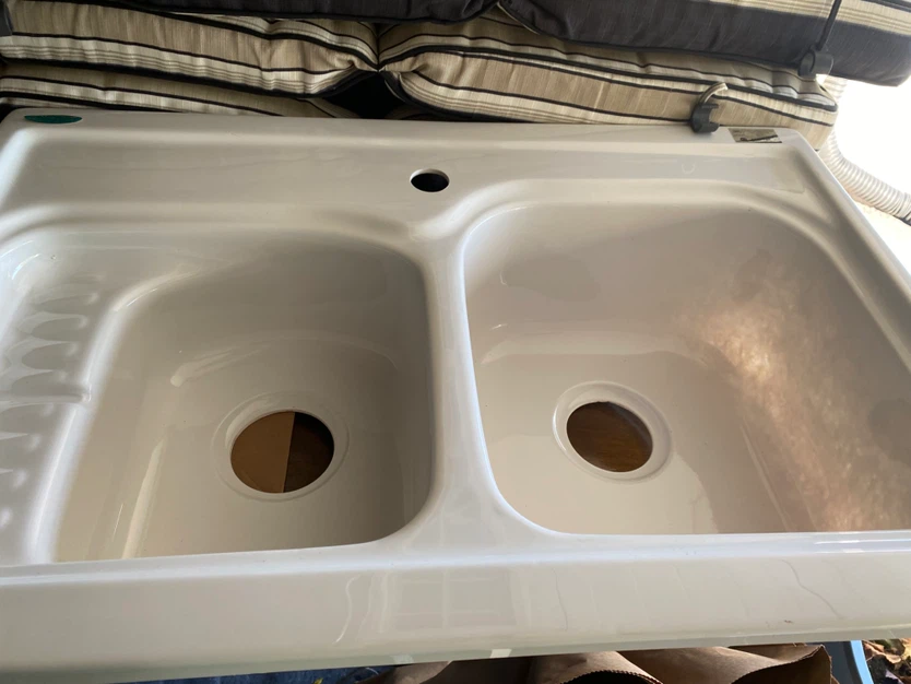 Acri-Tec Dual Basin Kitchen Sink whites - photo 2