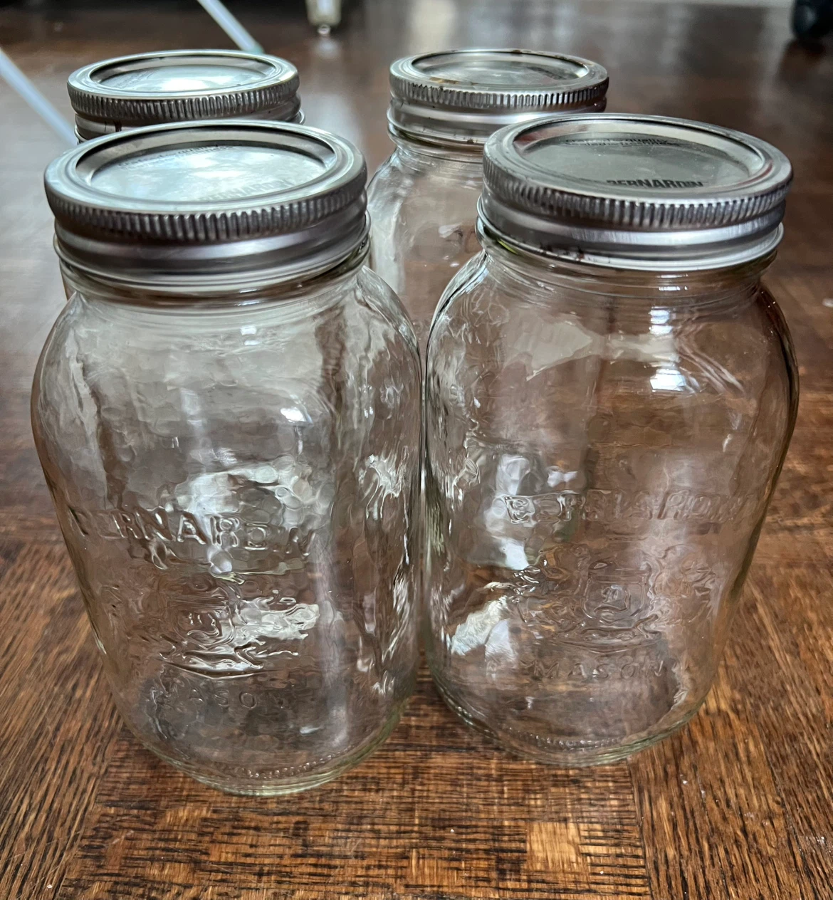 4 Bernardin Mason Jars