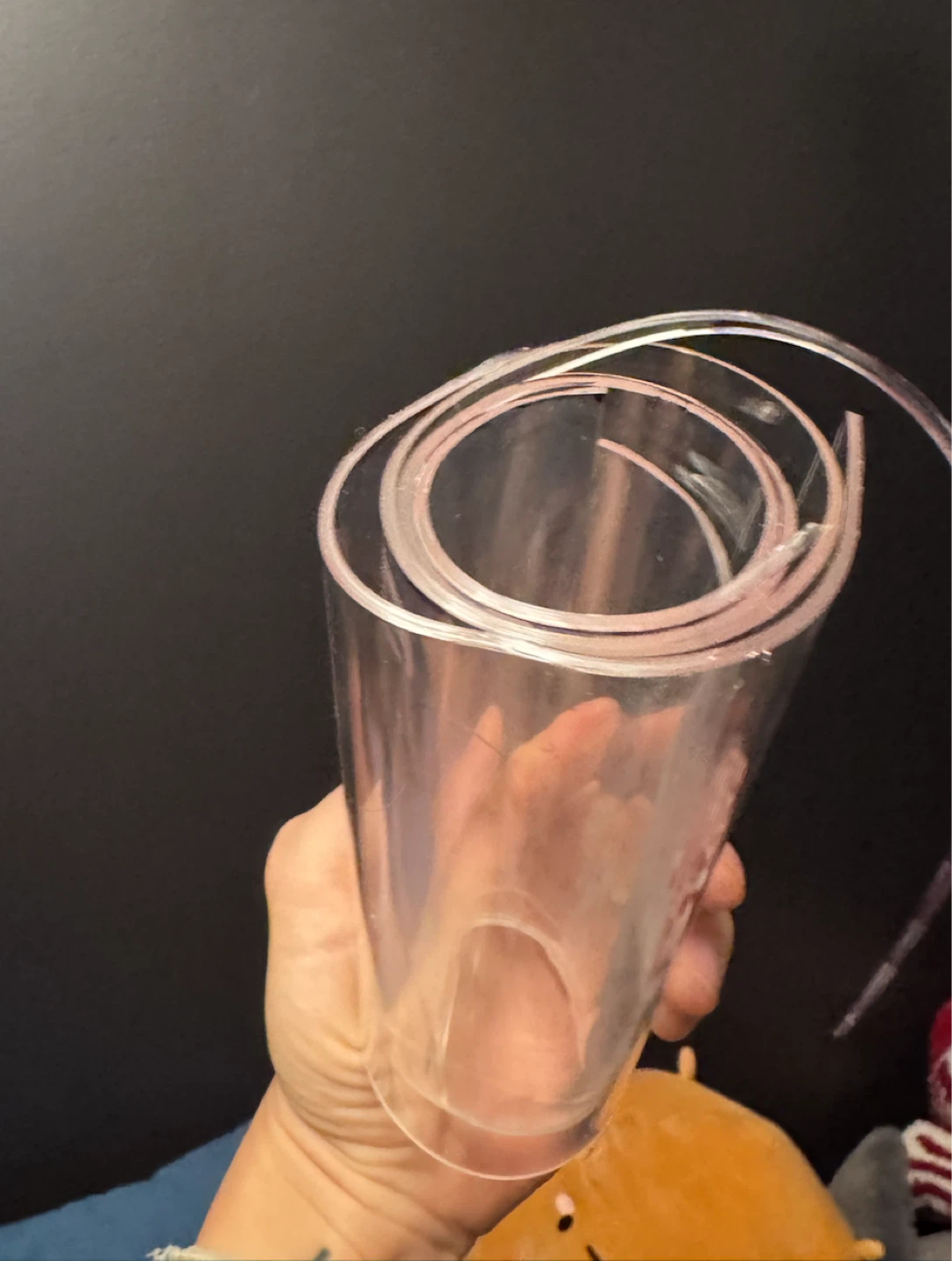 4 pieces of clear vinyl plastic