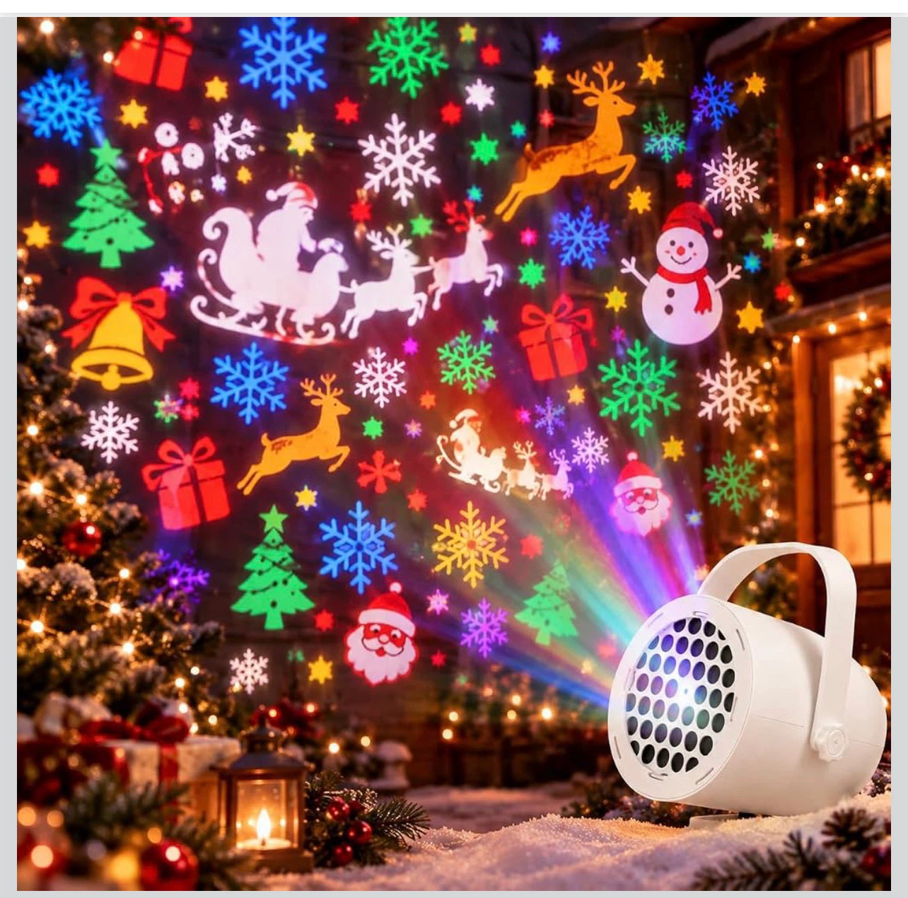 Festive Holiday Projector Lamp