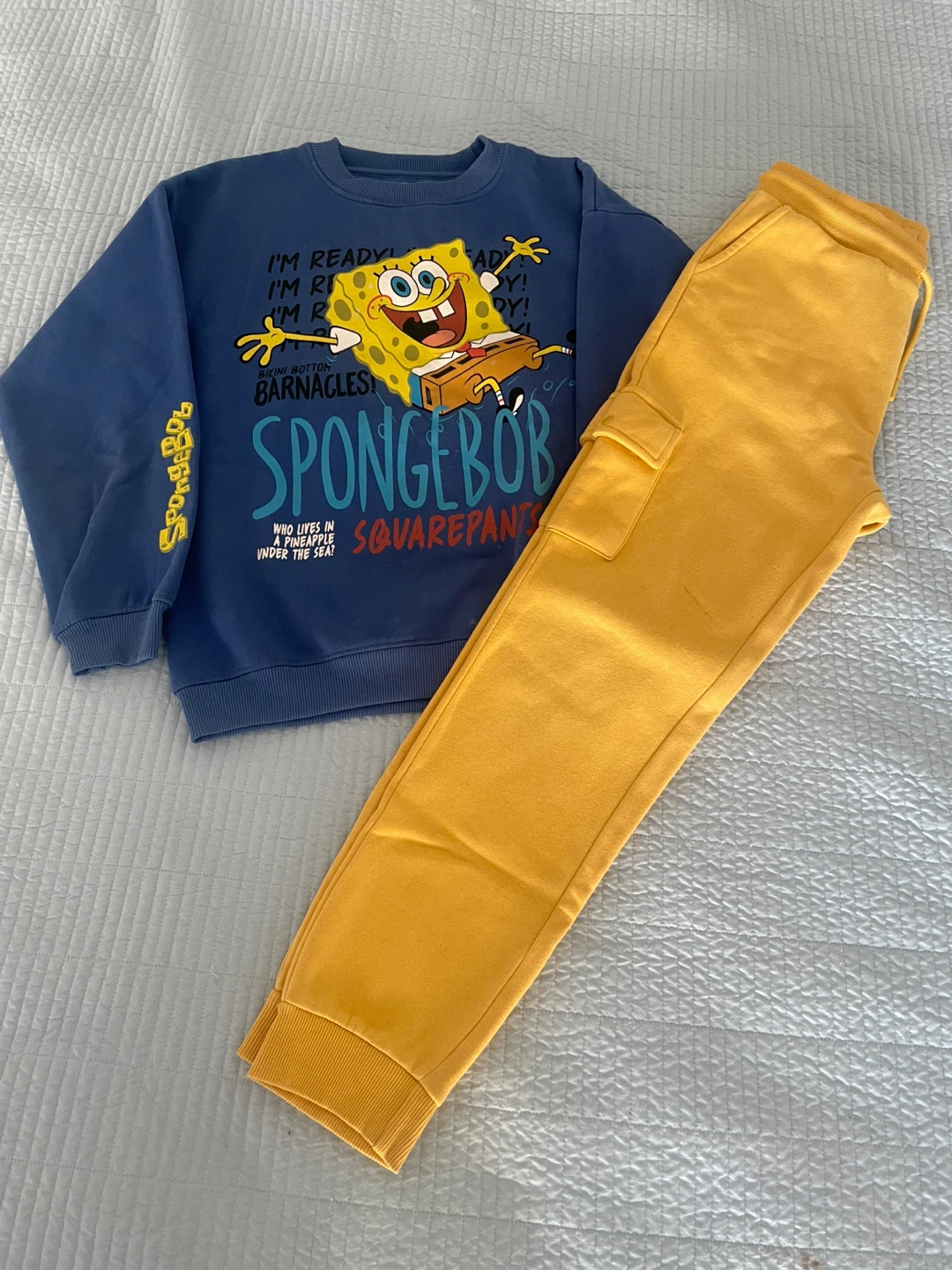 SpongeBob Sweatshirt and Cargo Pants Set