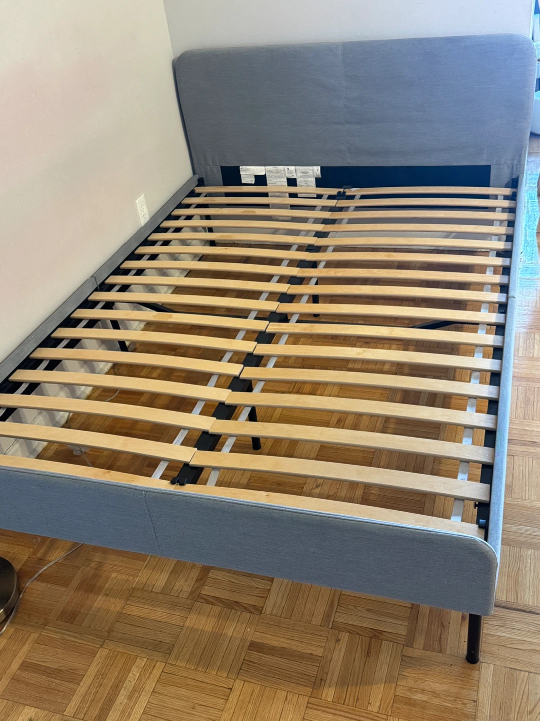 Grey Upholstered Bed Frame