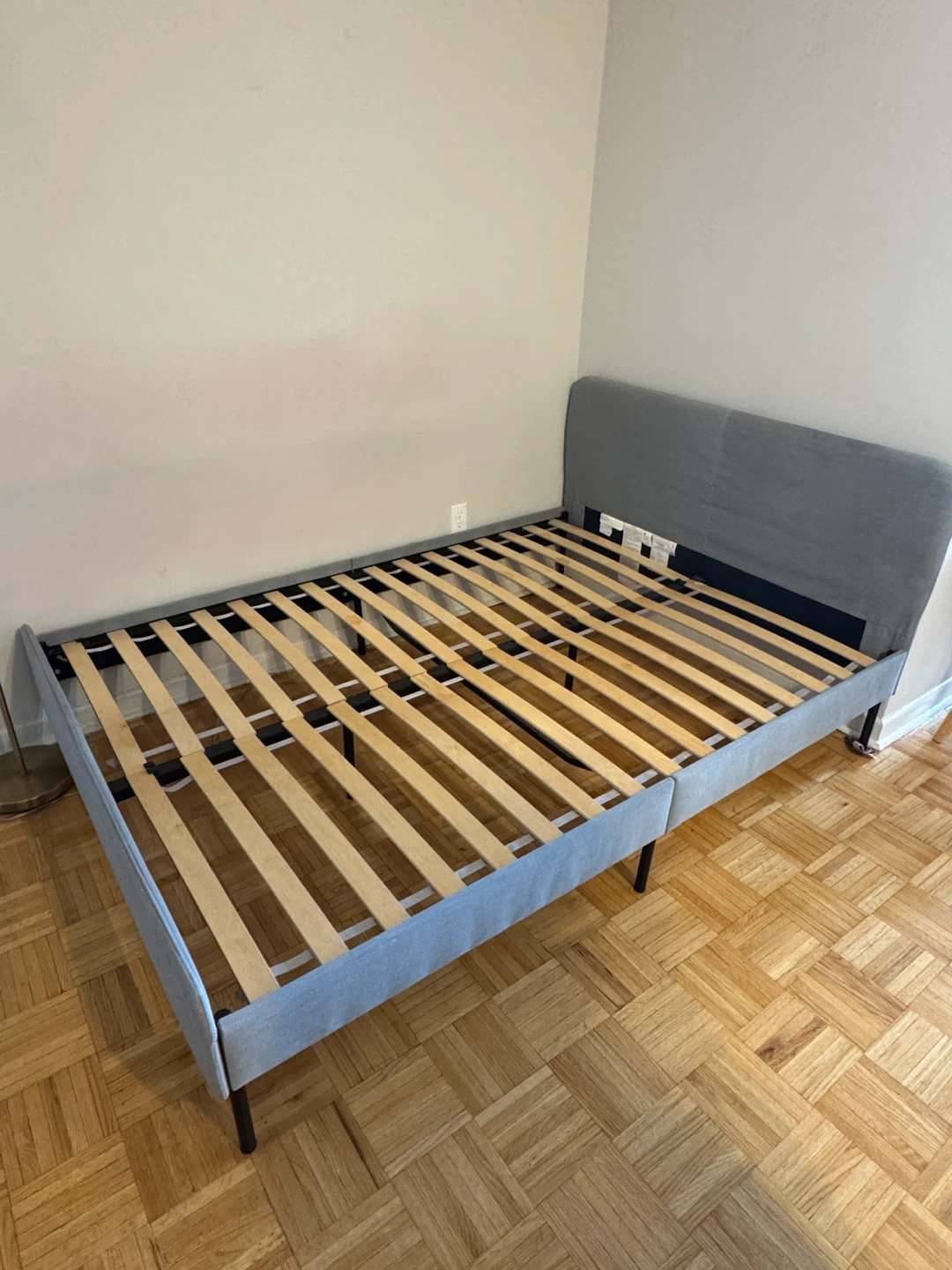 Grey Upholstered Bed Frame - photo 2
