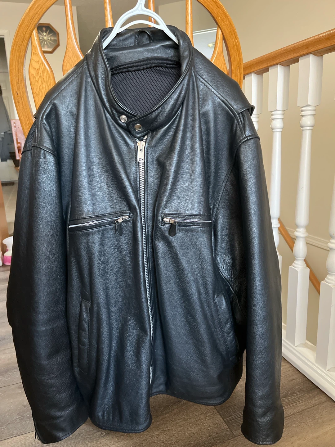 Black Leather Motorcycle Jacket