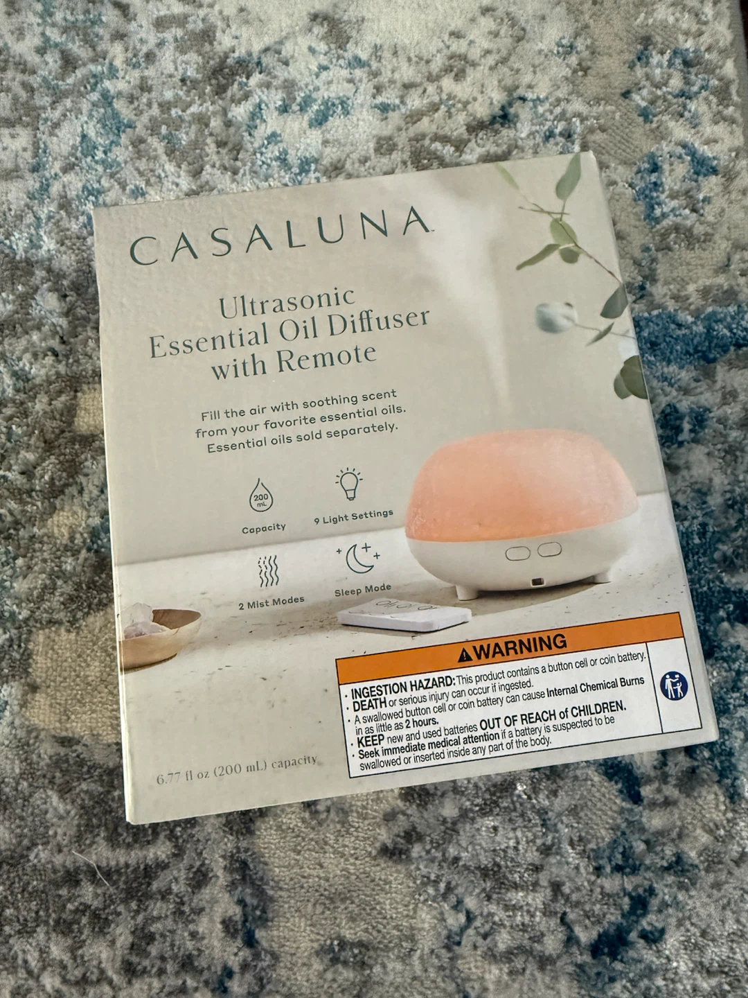 Casaluna Ultrasonic Essential Oil Diffuser with Remote