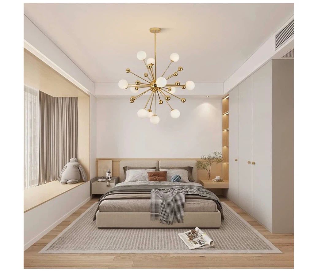 KCO 12-Light Gold Globe Sputnik Chandelier - photo 2