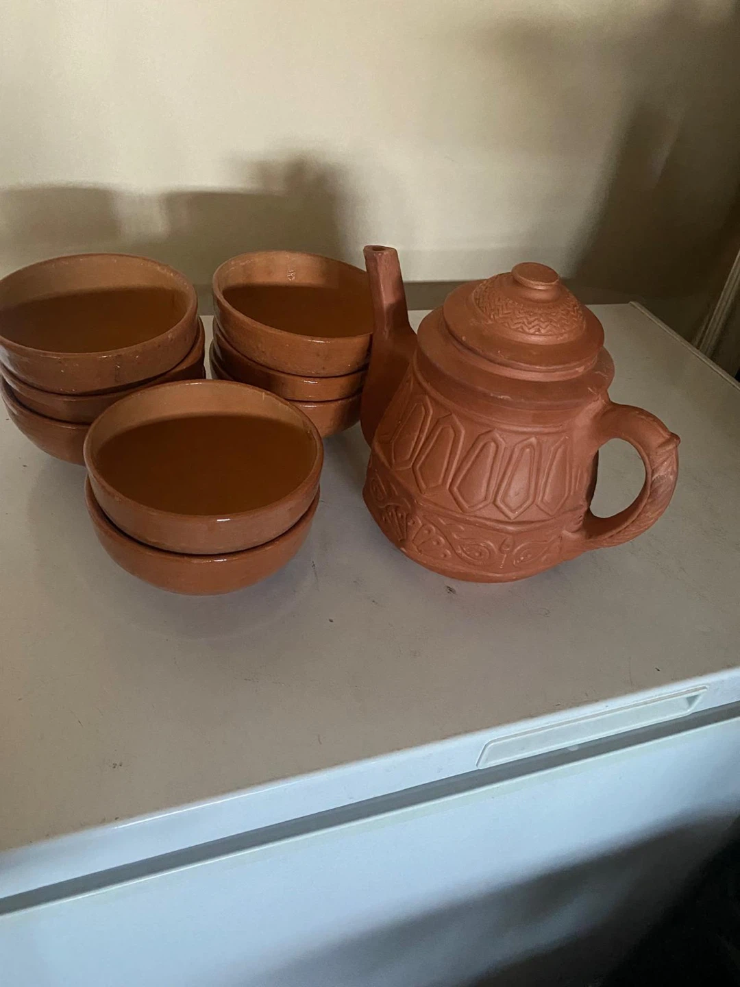 Terracotta Pitcher and Cup Set - photo 2