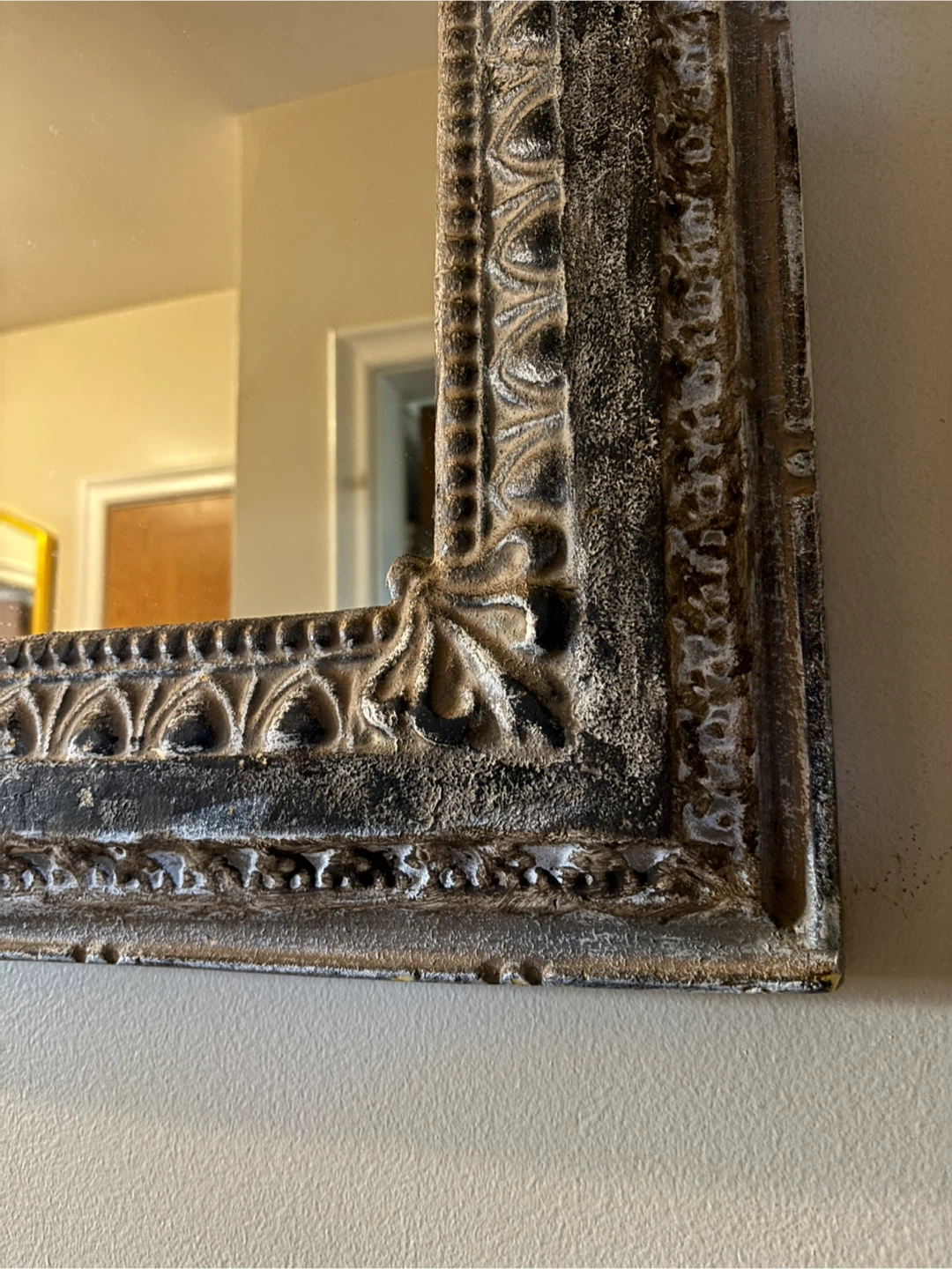 Rustic Distressed Wall Mirror - photo 4