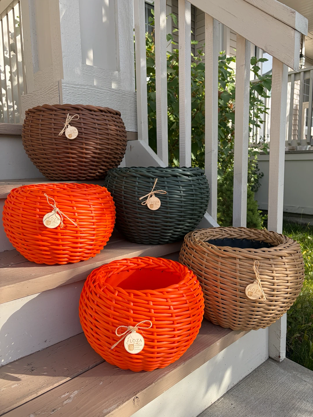Handmade pumpkin planters 🎃 Halloween decorations