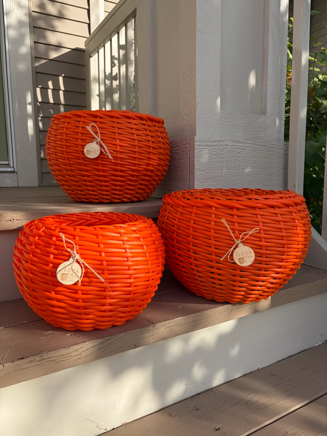 Handmade pumpkin planters 🎃 Halloween decorations - photo 2