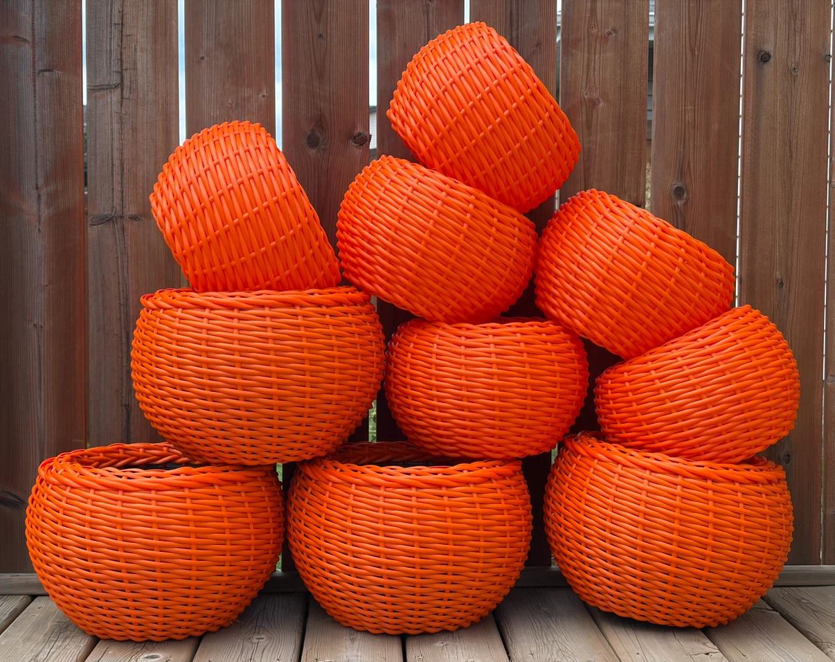 Handmade pumpkin planters 🎃 Halloween decorations - photo 5