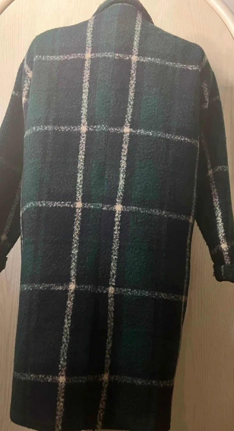 Plaid Wool Coat - photo 3