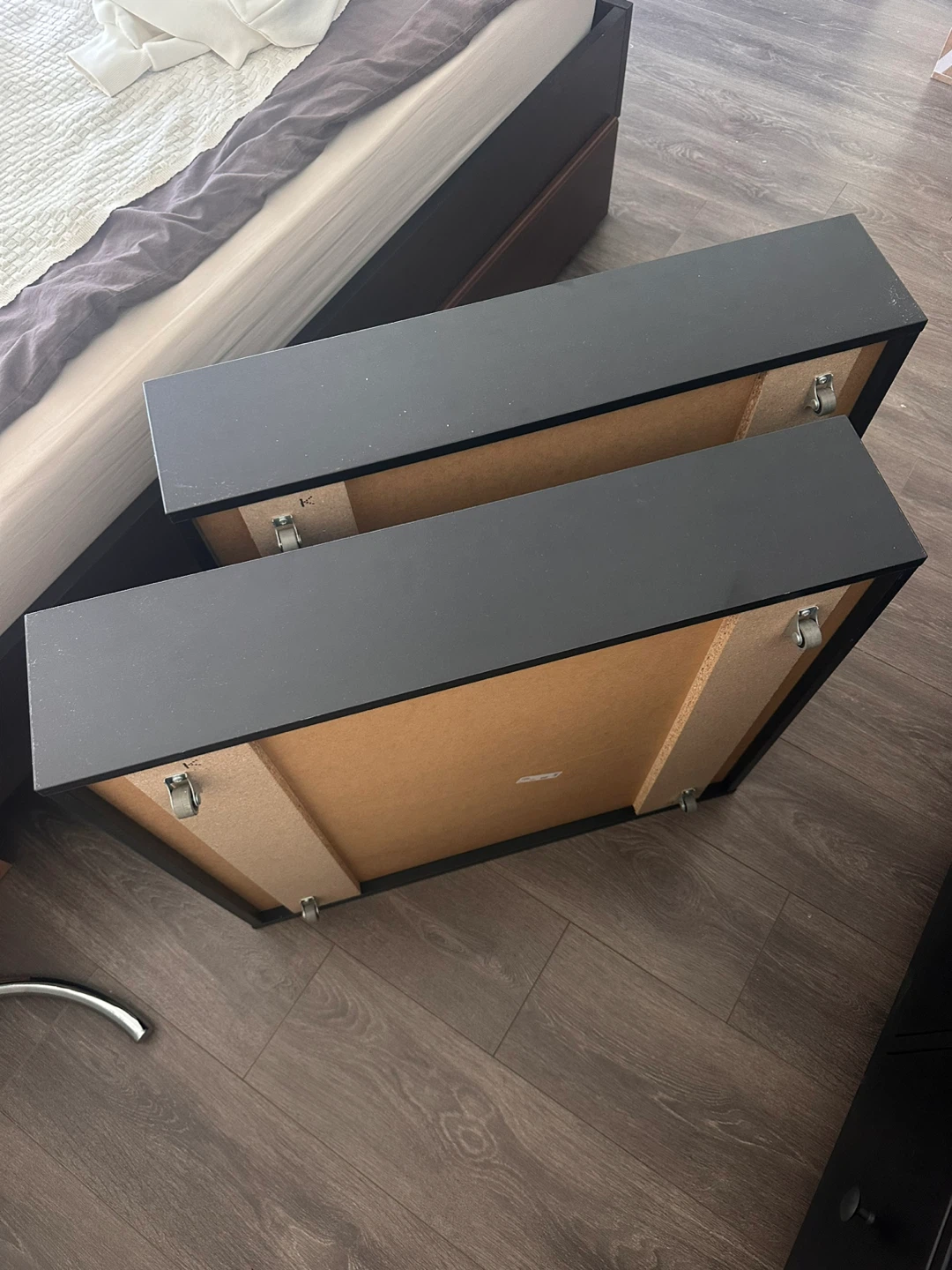 IKEA Bed Storage Boxes, Black, 2 Units - photo 2
