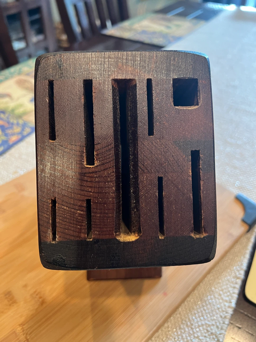 Solid Wood Knife Block & Master Chef Cutting Board - photo 3