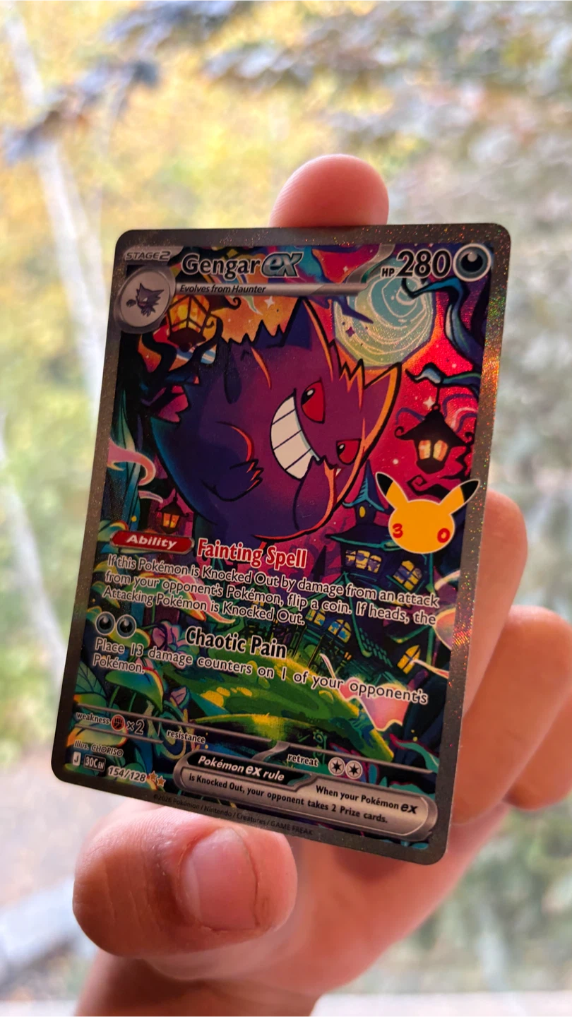 Gengar ex 154/128 Pokemon 30th anniversary Celebration Holo