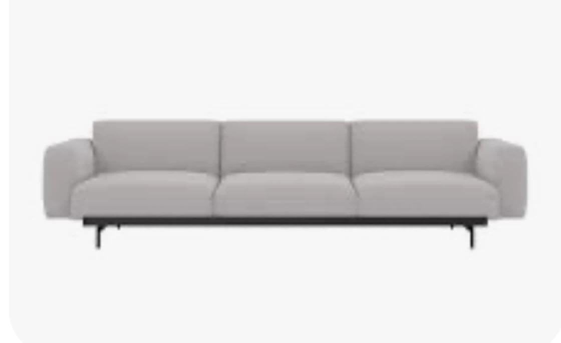 Modern Light Grey 3-Seater Sofa - photo 4