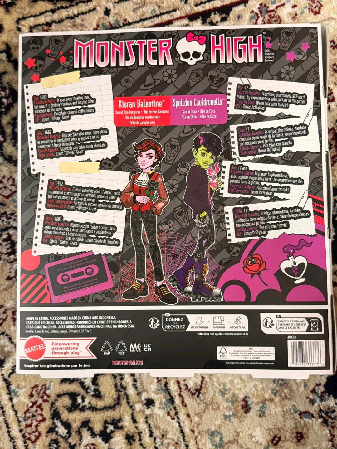 Monster High Kieran Valentine & Spelldon Cauldronello Dolls - photo 2