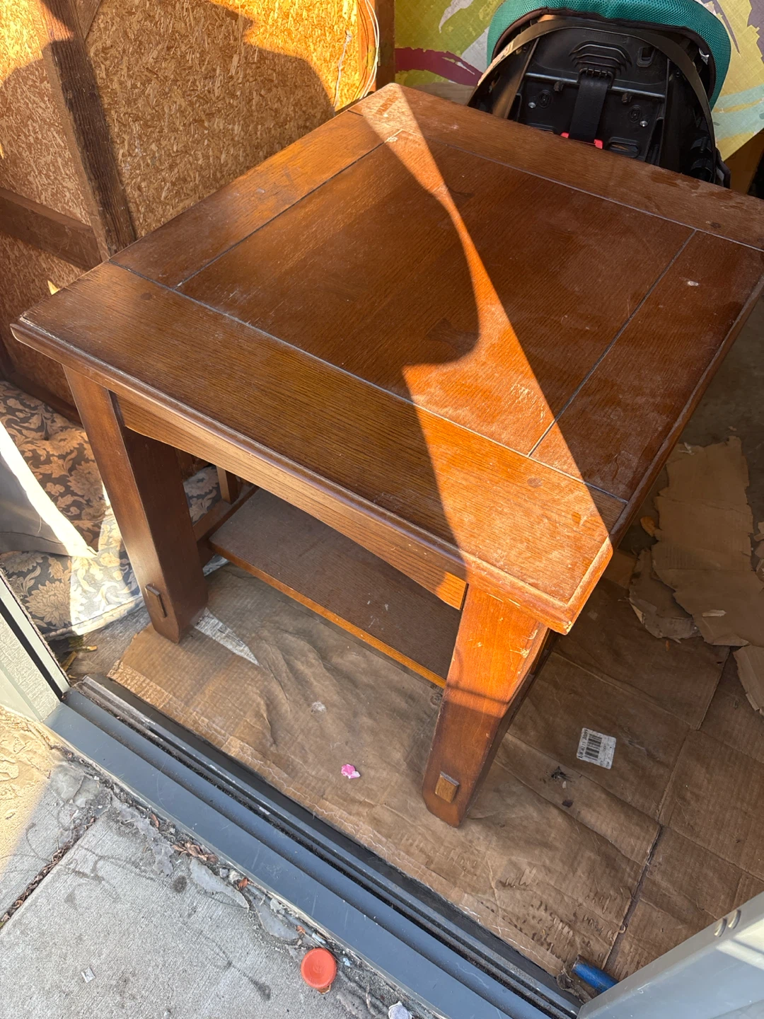 Dusty Wooden Side Table