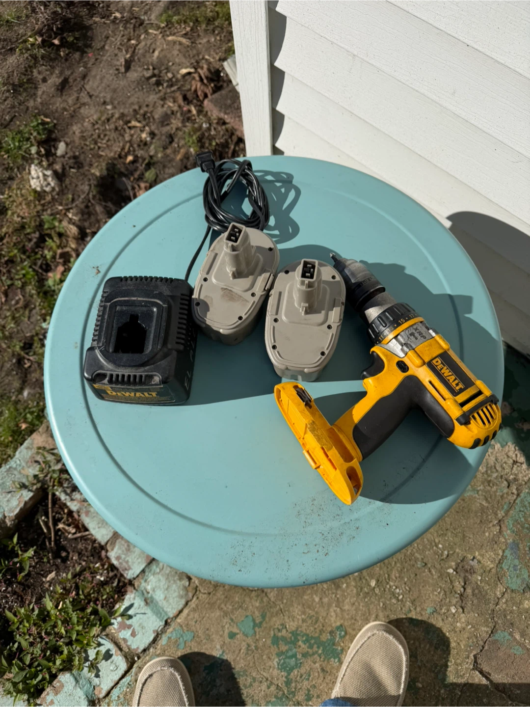 DeWalt Cordless Drill with Two Batteries and Charger