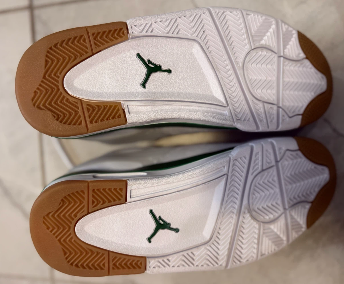 Jordan Flight Heritage White Green Sneakers - photo 4
