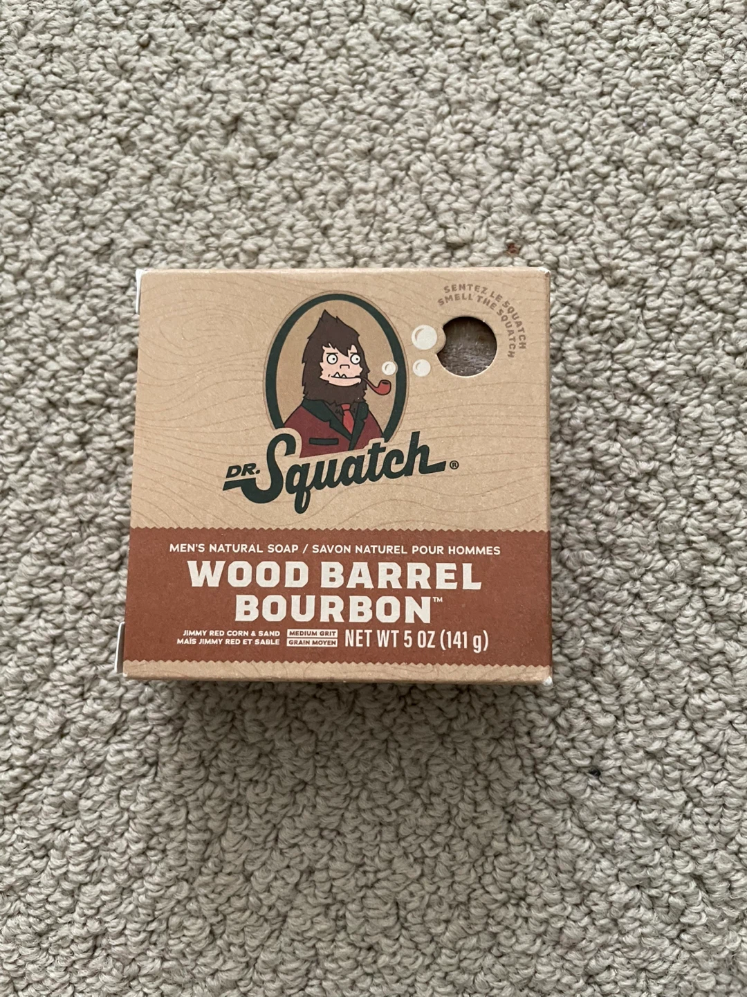 Dr. Squatch Wood Barrel Bourbon Men's Natural Soap