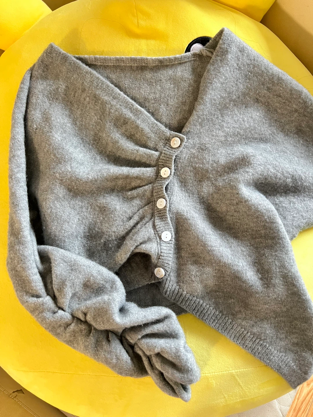 Grey Button-Up Cardigan - photo 2