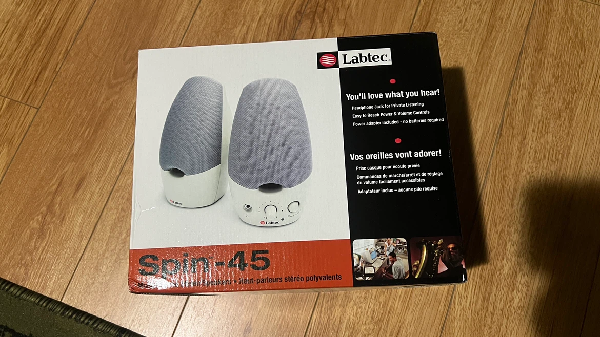 Labtec Spin-45 Stereo Desktop Speakers