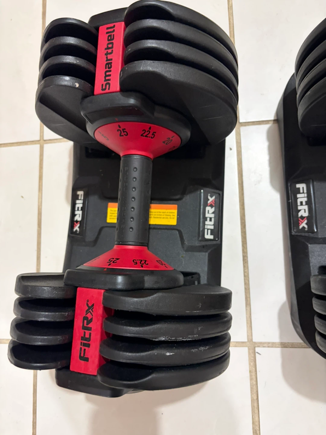 FitRx Smartbell Adjustable Dumbbell Set