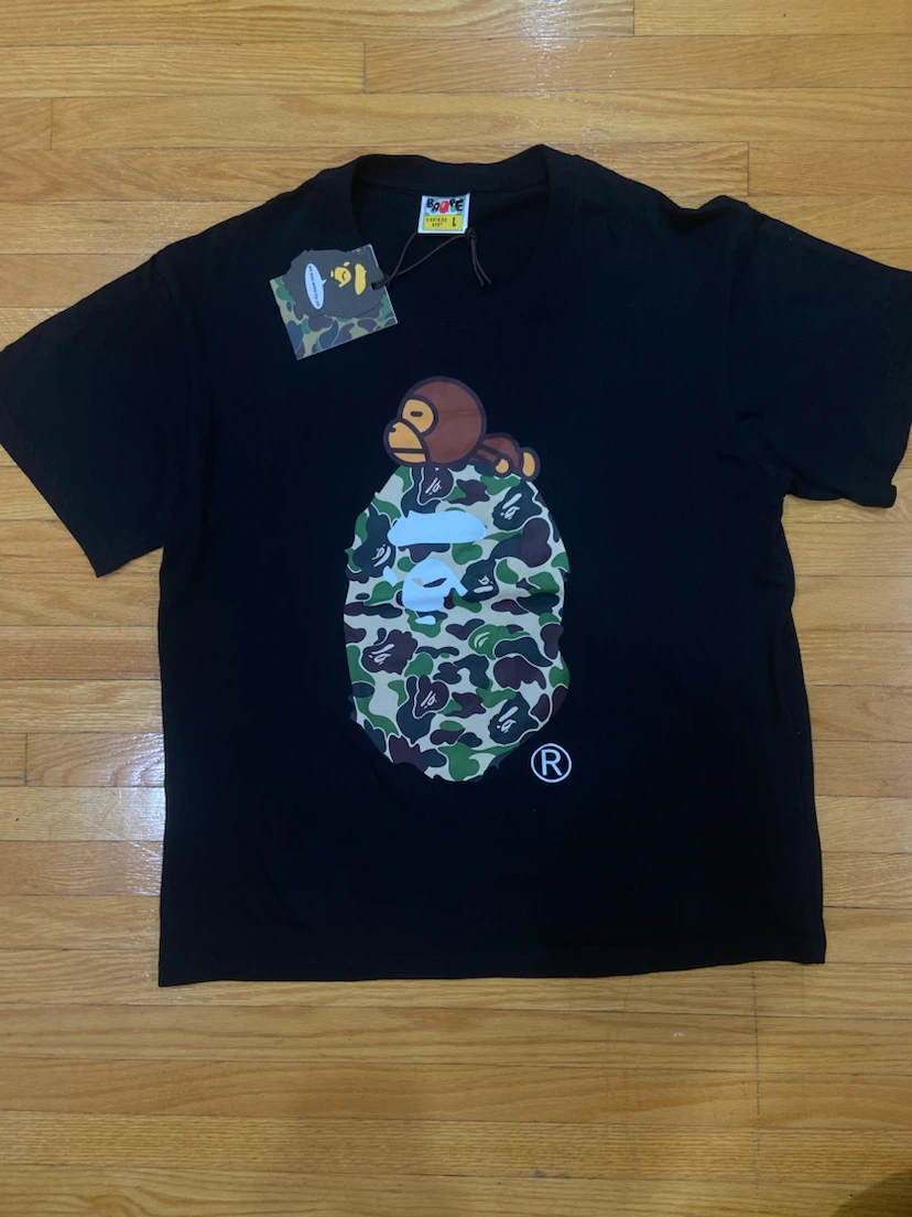 A Bathing Ape Bape T-Shirt Black Size L - photo 2