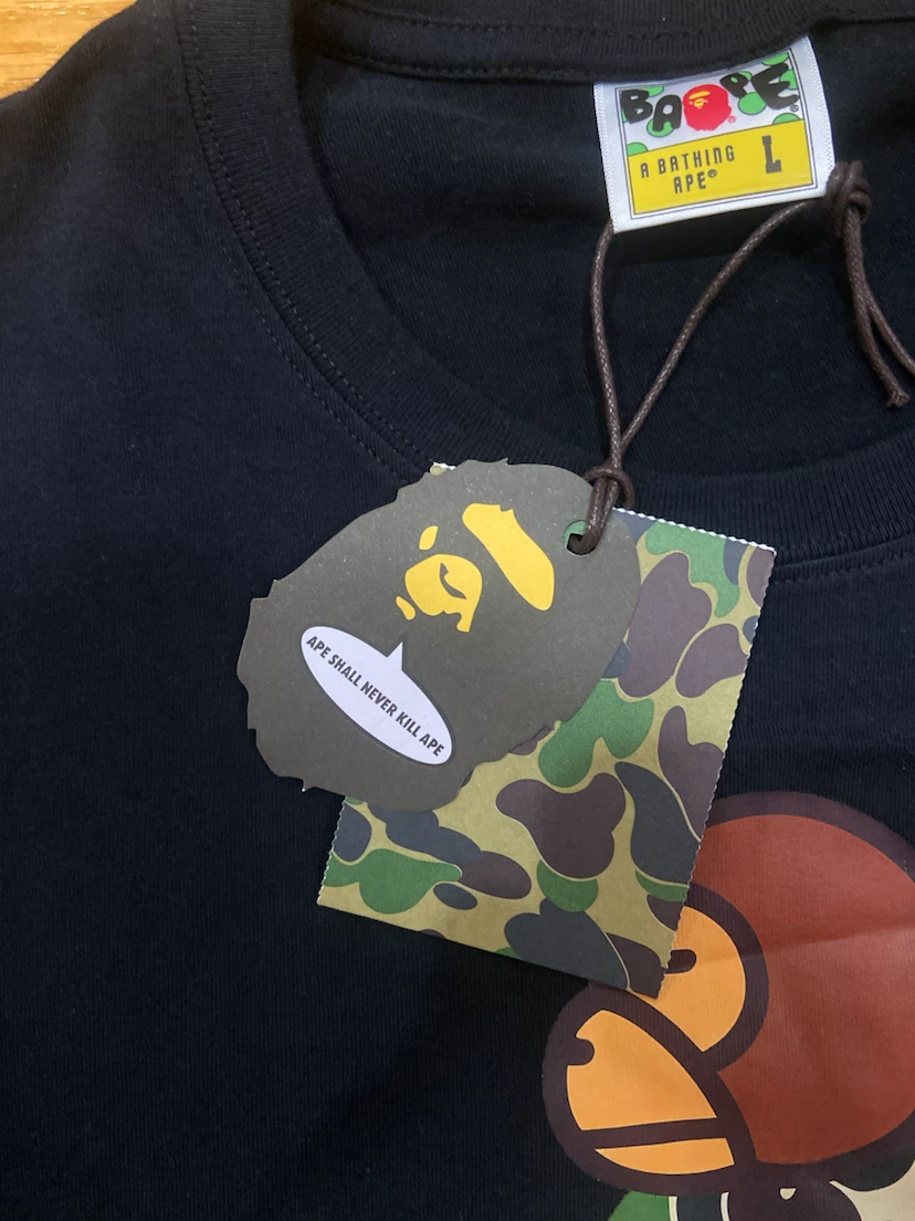 A Bathing Ape Bape T-Shirt Black Size L - photo 4