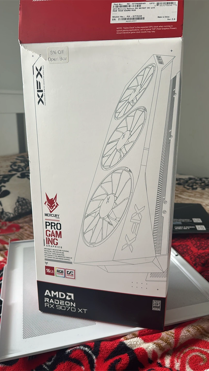 XFX Mercury Radeon RX 9070 XT 16GB Graphics Card - photo 5