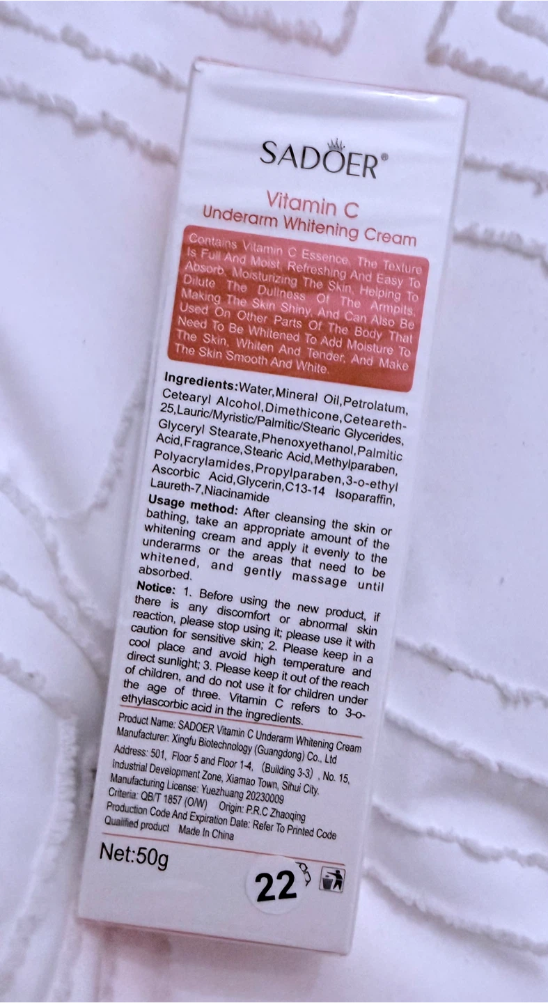 Sadoer Vitamin C Underarm Whitening Cream - photo 3