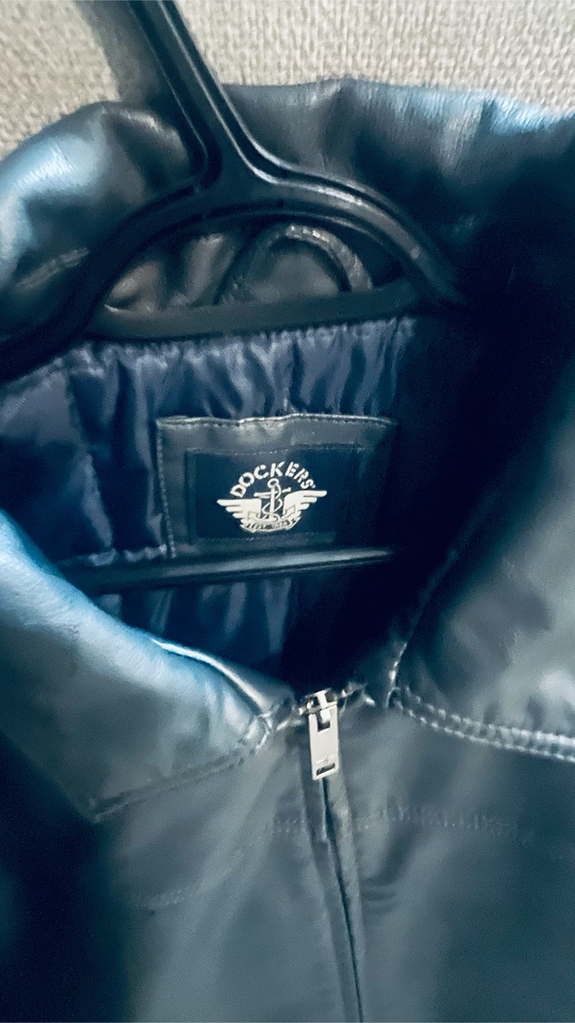 Dockers Men's Black Faux Leather Jacket - photo 2