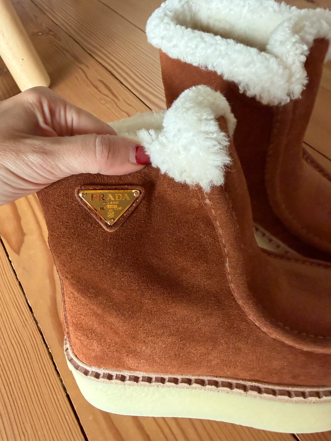 Suede Shearling Boots Size 36 - photo 2