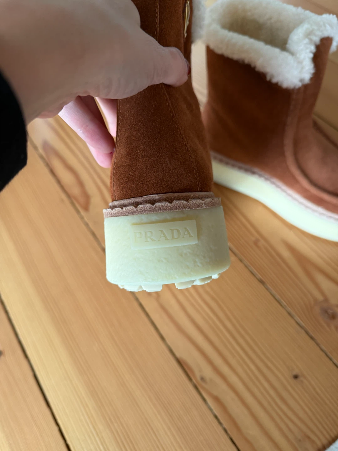 Suede Shearling Boots Size 36 - photo 4