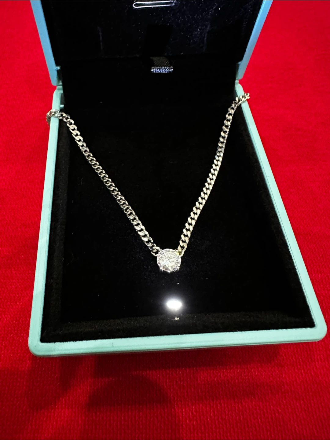 GRA Certified Moissanite Necklace - photo 2