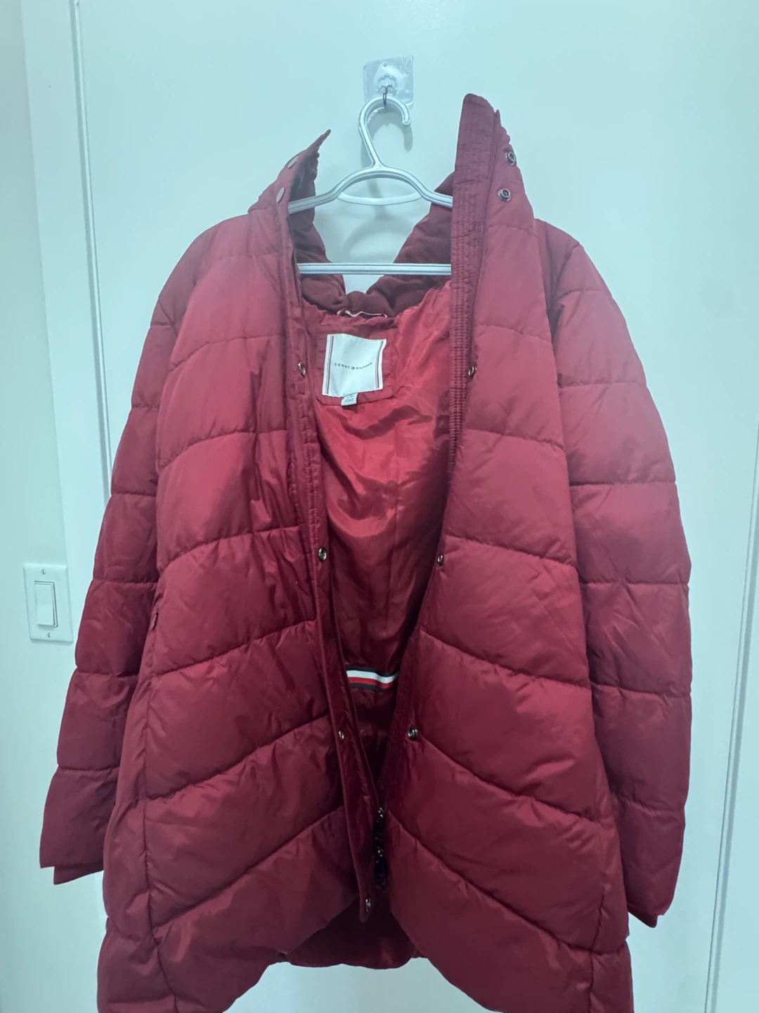 Tommy Hilfiger Red Winter Parka