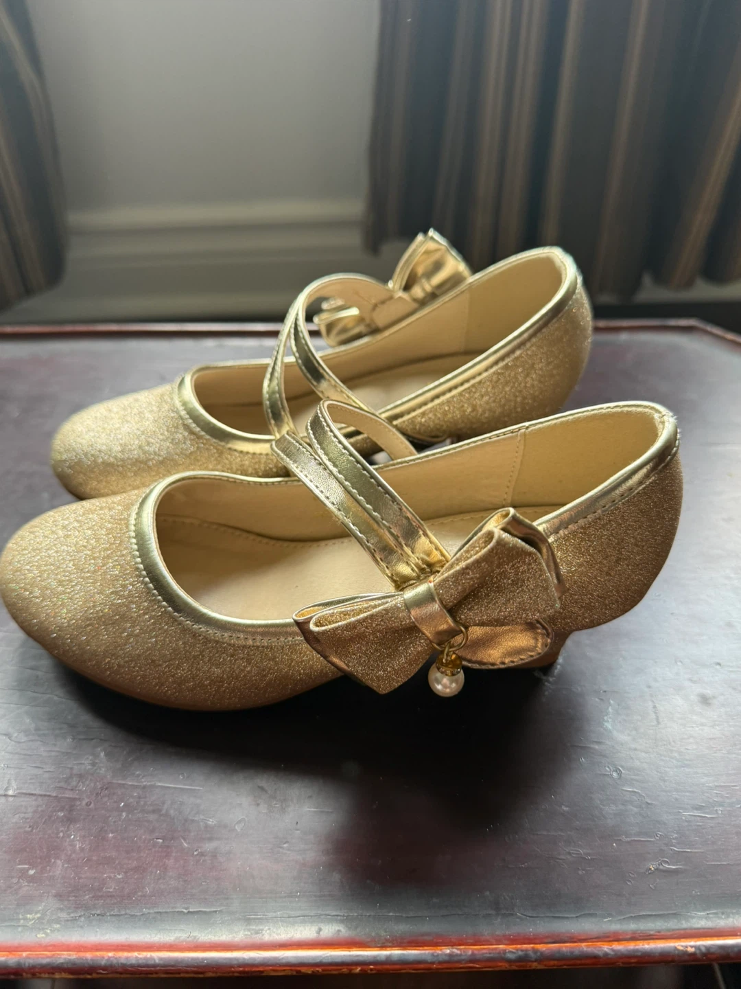 Girls Gold Glitter Dress Shoes - photo 2