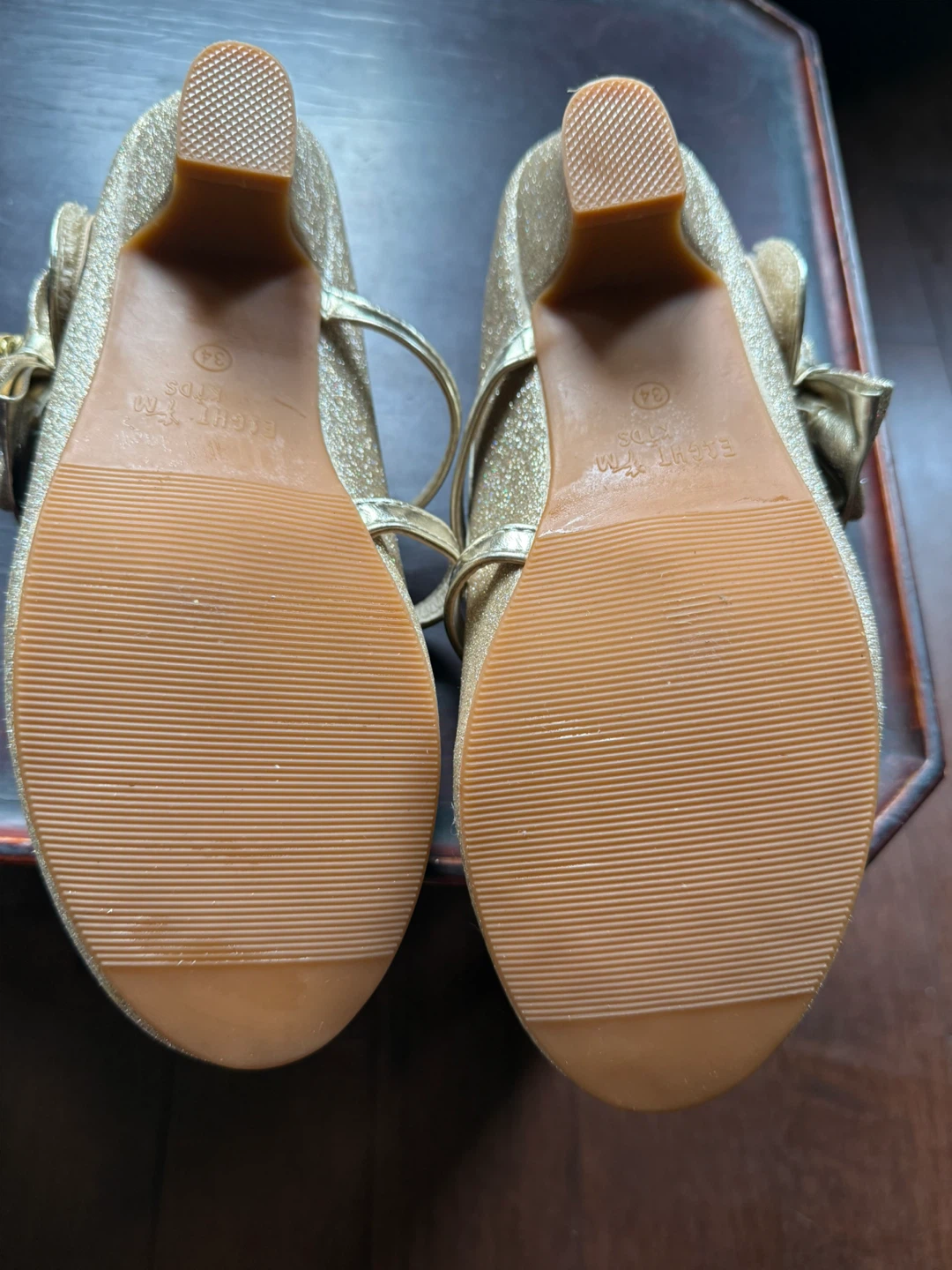 Girls Gold Glitter Dress Shoes - photo 4