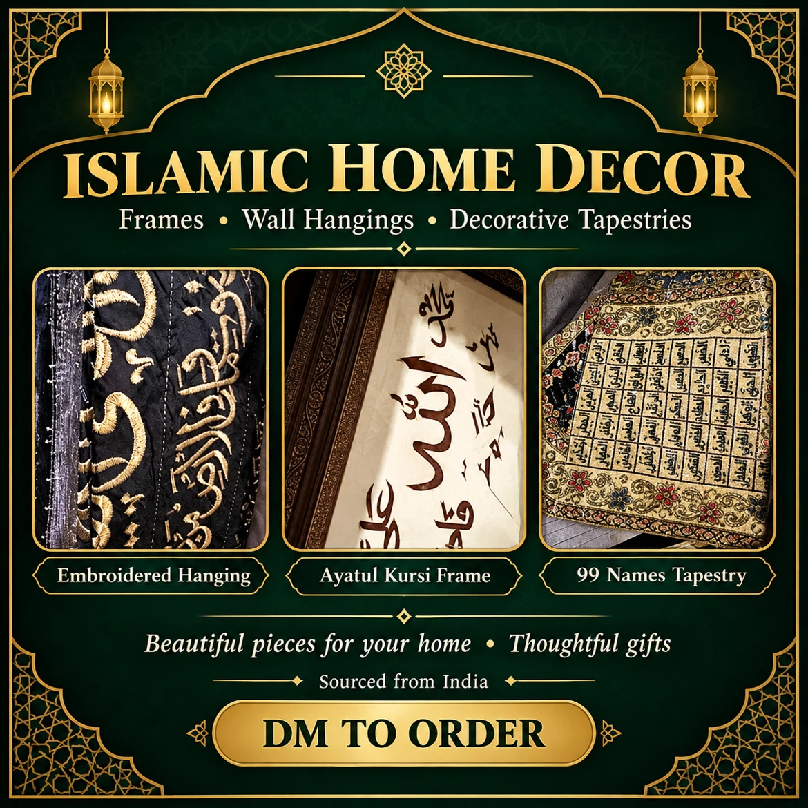 Islamic Home Decor Frames and more